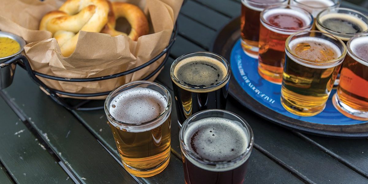 Half Moon Bay Brewing Company Flight of Beer