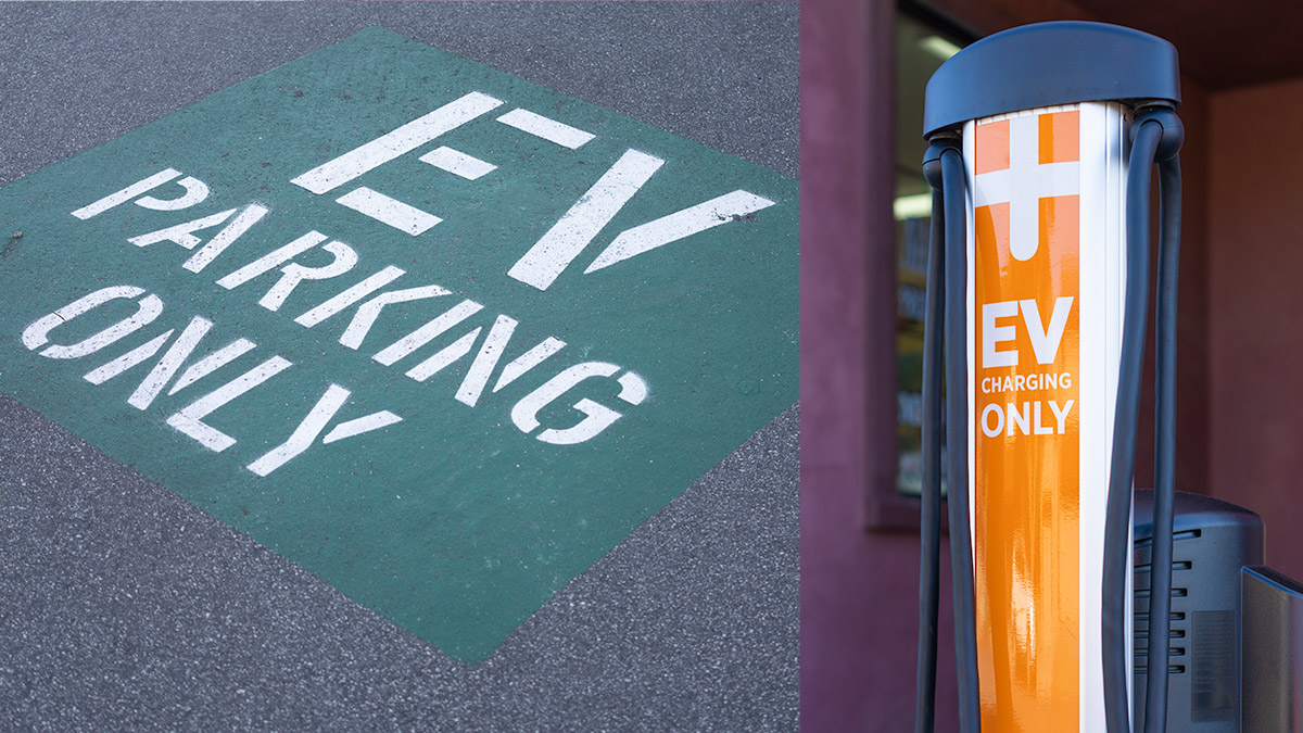 Electric Vehicle parking and charging station