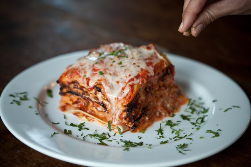 Lasagne at Pasta Moon